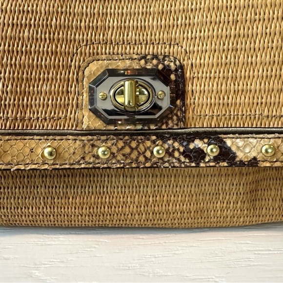 Coach Natalie Rattan Python Wristlet - Picture 2 of 7